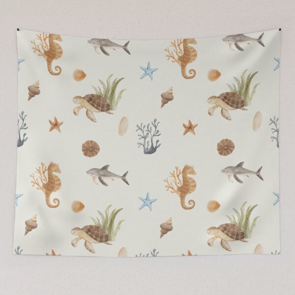 Item preview, Sweet Under the Sea Wildlife Pattern designed and sold by AnimaliaStar.