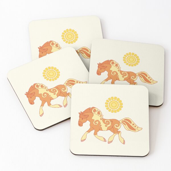 Item preview, Swirly pinto horse designed and sold by Erika Vaigel Illustrations.