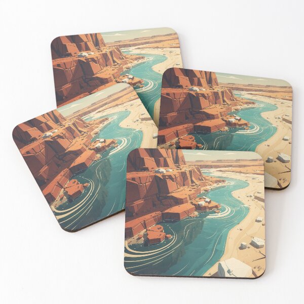 Item preview, The Kimberley – Modern Abstract Landscape Australia Travel Poster designed and sold by Earth Celebration Designs.