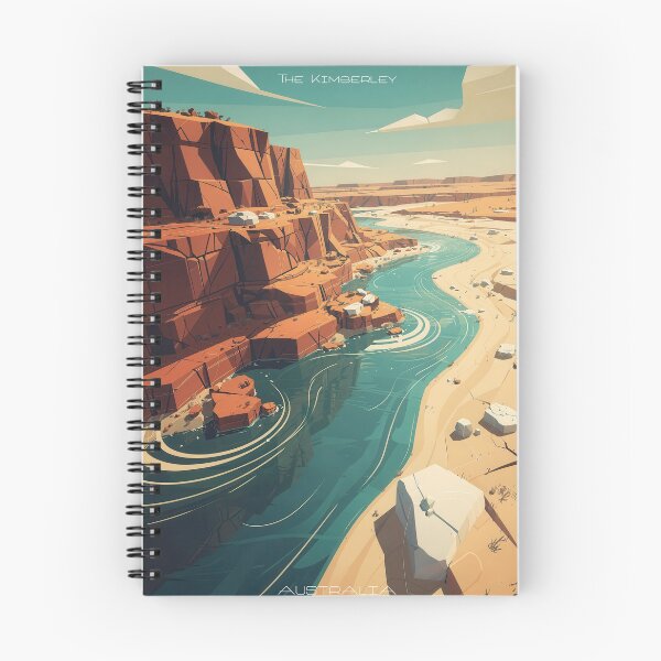 Item preview, The Kimberley – Modern Abstract Landscape Australia Travel Poster designed and sold by Earth Celebration Designs.