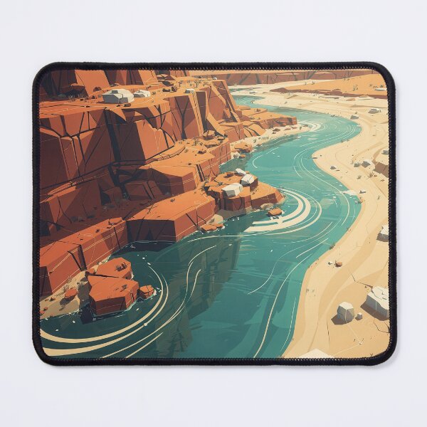 Item preview, The Kimberley – Modern Abstract Landscape Australia Travel Poster designed and sold by Earth Celebration Designs.
