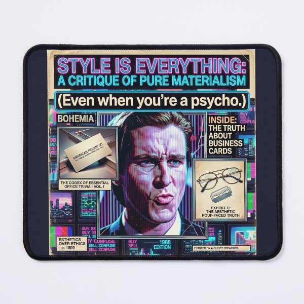 Item preview, Style is Everything - Vaporwave American Psycho Magazine Cove designed and sold by ern vintage store.