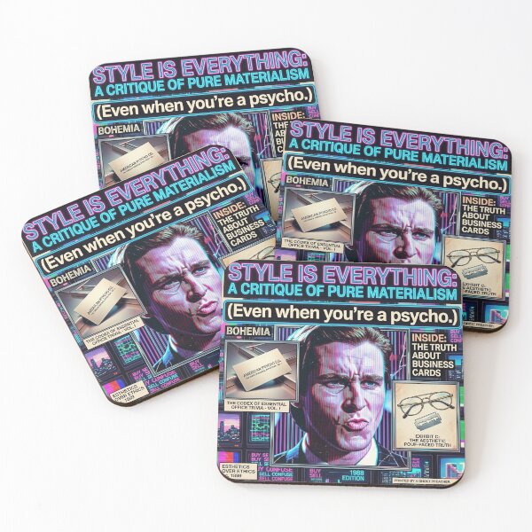 Item preview, Style is Everything - Vaporwave American Psycho Magazine Cove designed and sold by ern vintage store.