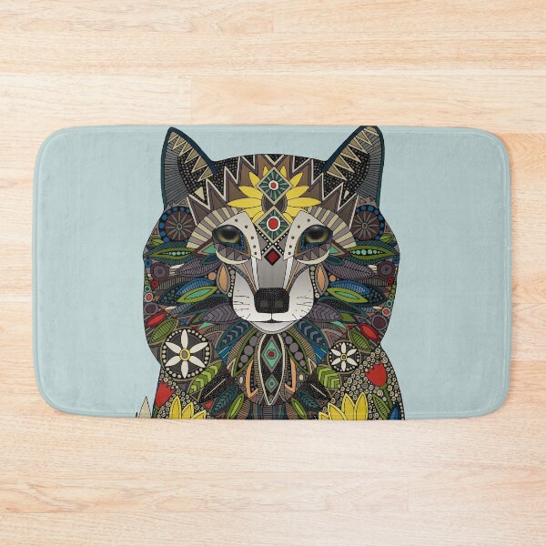 Item preview, wolf celadon blue designed and sold by scrummy.