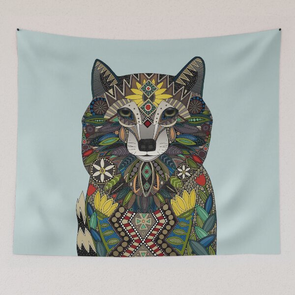 Item preview, wolf celadon blue designed and sold by scrummy.