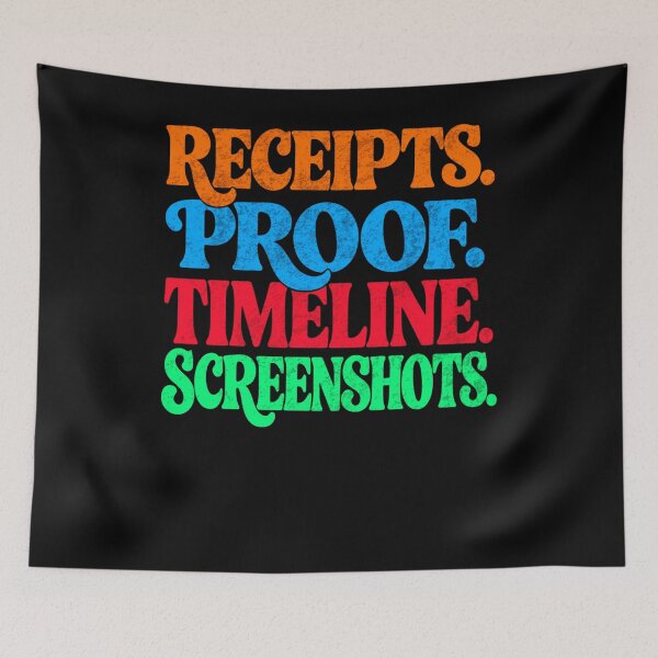 Item preview, Receipts Proof Timeline Screenshots Drama Formula designed and sold by FreshVibe Prints.