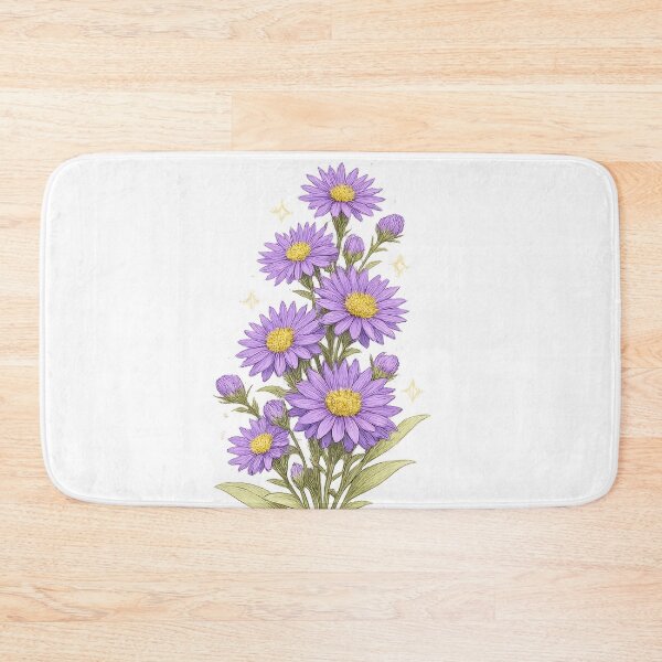 Item preview, Purple Aster Celestial Botanical Sticker designed and sold by jgvisualarts.