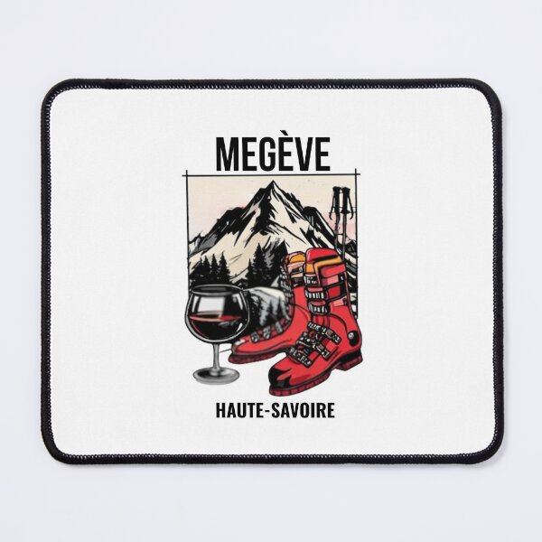 Item preview, Megève Après Ski Retro Ski Boot Wine Glass Print designed and sold by Savoie & Co.