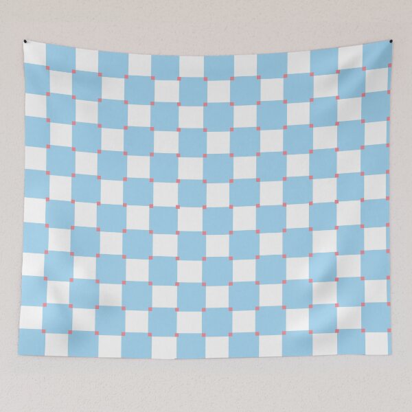 Item preview, Blue White Geometric Square Tile Pattern designed and sold by Arturo Daniel Garcia Palomo.