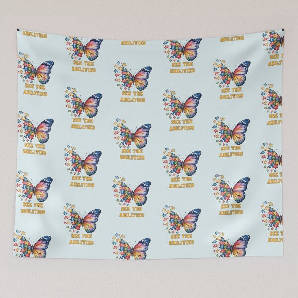 Item preview, See The Abilities Autism Awareness Butterfly Puzzle Piece | Neurodiversity Acceptance Gift | Autism Mom Shirt | Special Education Teacher designed and sold by tamdevo1.