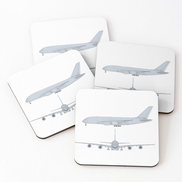 Artikelvorschau, Moderne blaue Flugzeugillustration – Minimalistische Luftfahrtkunst entworfen und verkauft von DraftDose.