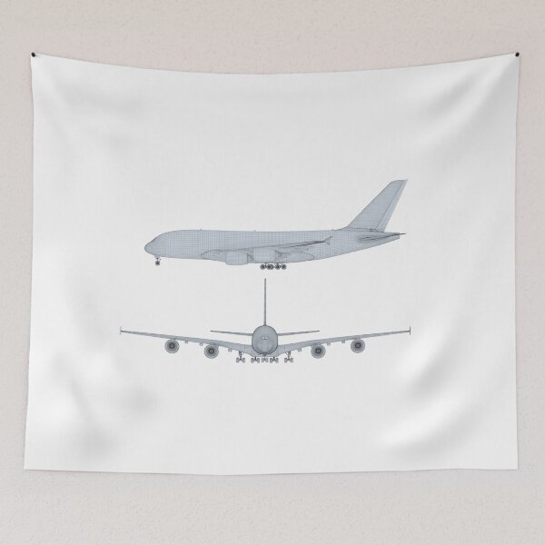 Item preview, Modern Blue Airplane Illustration - Minimalist Aviation Art designed and sold by DraftDose.