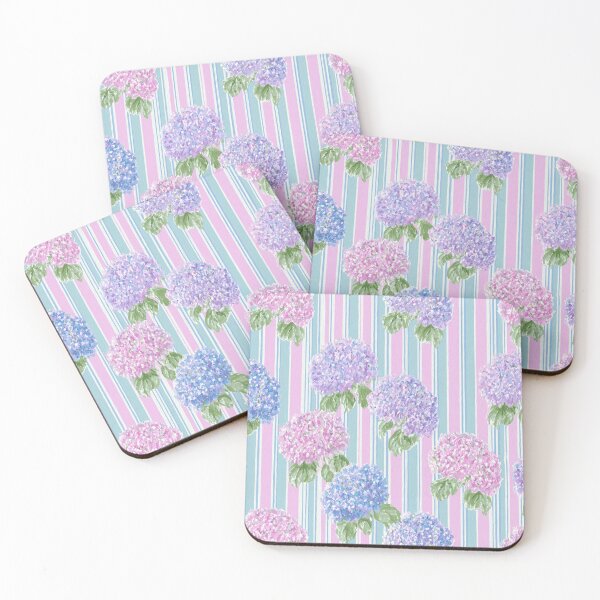 Item preview, Preppy Pink and Purple Hydrangeas designed and sold by shopprintpress.