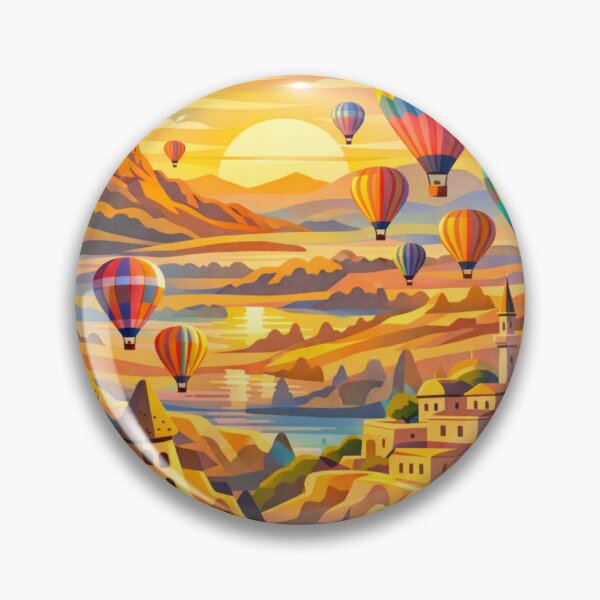 Item preview, Cappadocia Postcard Illustration designed and sold by MatthewHeights.