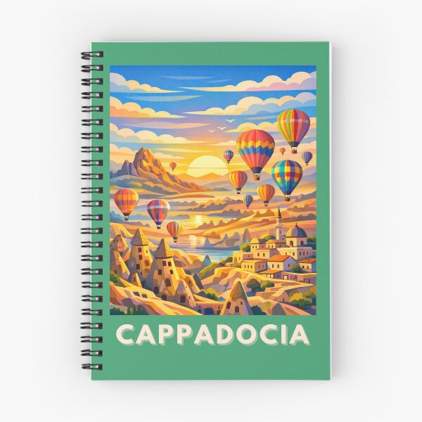 Item preview, Cappadocia Postcard Illustration designed and sold by MatthewHeights.