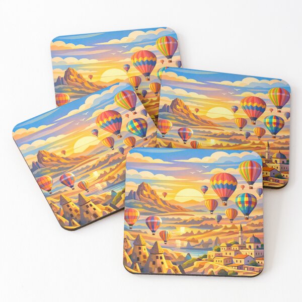 Item preview, Cappadocia Postcard Illustration designed and sold by MatthewHeights.