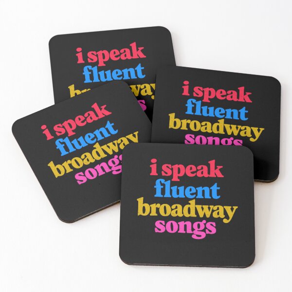Item preview, I Speak Fluent Broadway Songs designed and sold by FreshVibe Prints.