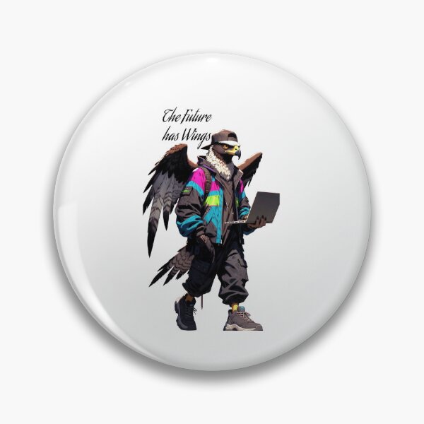 Artikelvorschau, Cyber Eagle: High-Tech-Urban-Streetwear-Vogel entworfen und verkauft von cAyberFoxStudio.