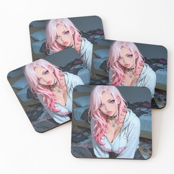 Item preview, RIPLEY: Badass Gamer Girl Pink Hair Gaming Aesthetic designed and sold by BorgSpareParts.