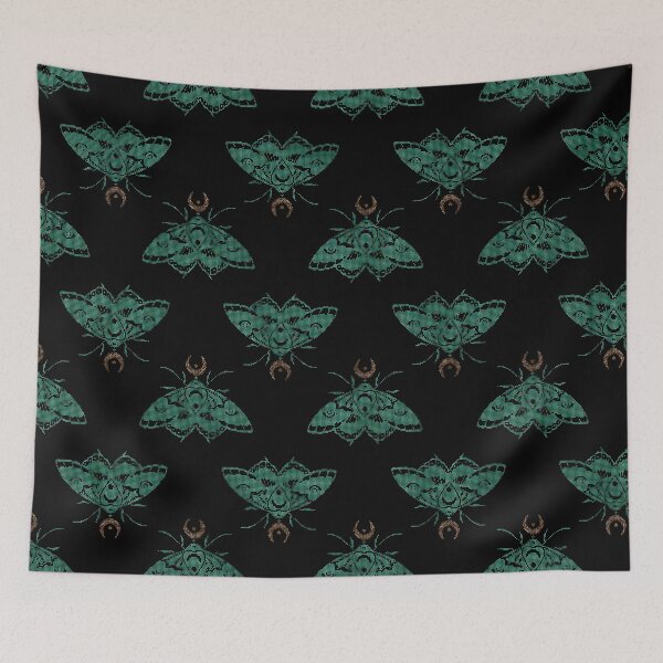 Item preview, Luna Moth Dotted Pixel Glow – Actias Luna Mystical Night Symbolism designed and sold by H Jonas.