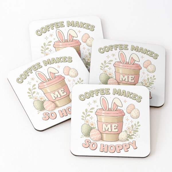 Item preview, Coffee Makes Me So Hoppy – Easter Coffee Design designed and sold by Dennis' Creative Corner.