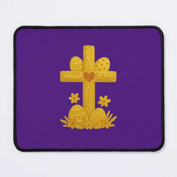 Item preview, Luxury Golden Easter Cross - Elegant Liquid Gold Religious Art designed and sold by SolutionsArt.
