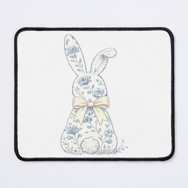 Item preview, Blue vintage Easter bunny with bow designed and sold by Dennis' Creative Corner.