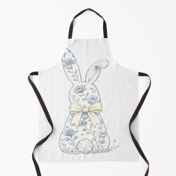 Item preview, Blue vintage Easter bunny with bow designed and sold by Dennis' Creative Corner.