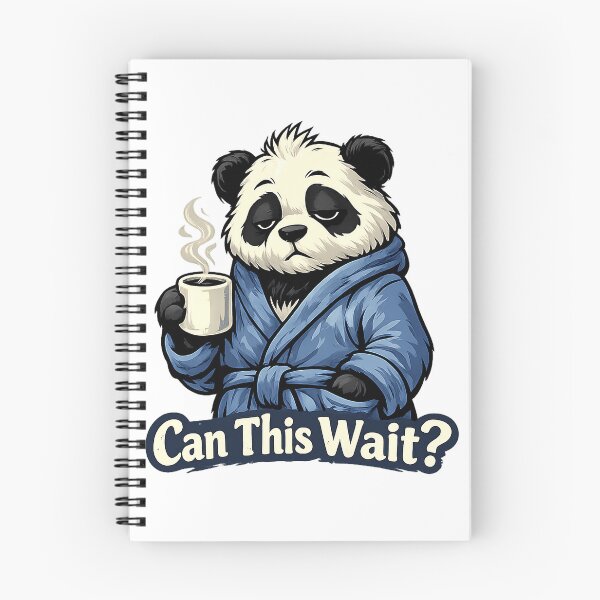 Item preview, MoodMinistry - Can This Wait? – Relatable Panda in Blue Robe designed and sold by MoodMinistry.