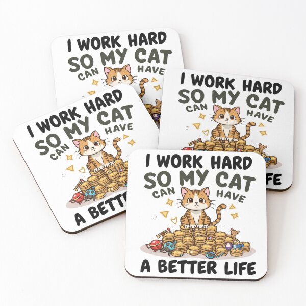 Item preview, Working for Cat Life  designed and sold by SheLazInc.