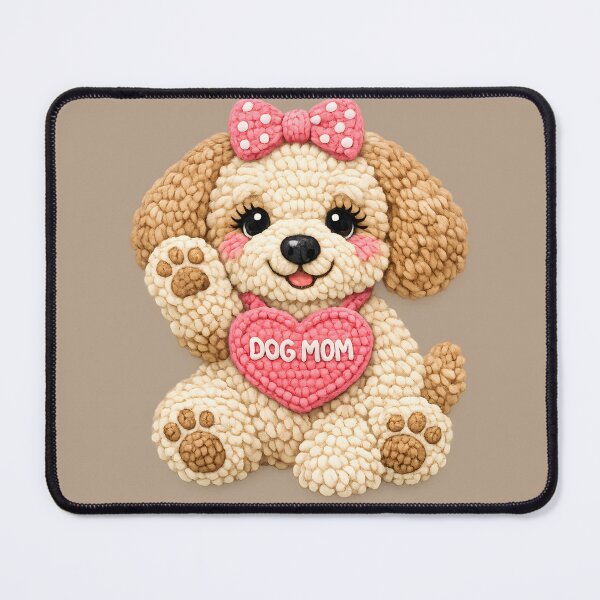 Item preview, Adorable Crochet Labradoodle Puppy Mom Cute Knitting Dog Graphic designed and sold by Jokerstyle.