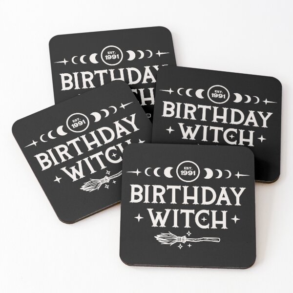 Item preview, Birthday Witch Est 1991 - Celestial Moon Phase Witchy Birthday Gift designed and sold by LinaValearte.