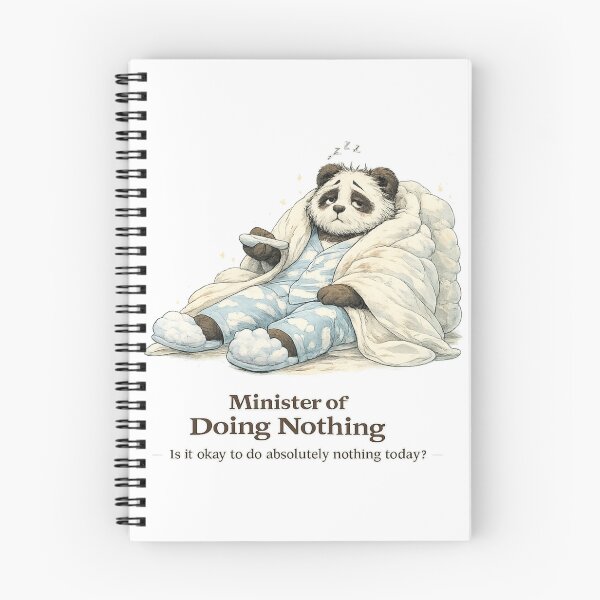 Item preview, MoodMinistry - Minister of Doing Nothing – Cozy Panda in Pajamas designed and sold by MoodMinistry.