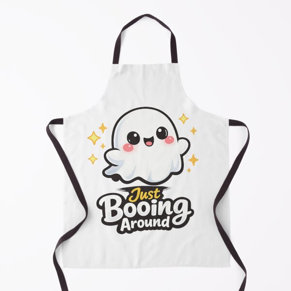 Item preview, Cute Ghost Just Booing Around Funny Halloween Sticker designed and sold by Abmait ART.