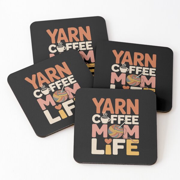 Item preview, Yarn Coffee Mom Life designed and sold by jkrphoto.
