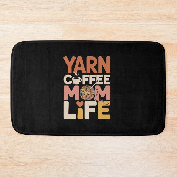Item preview, Yarn Coffee Mom Life designed and sold by jkrphoto.