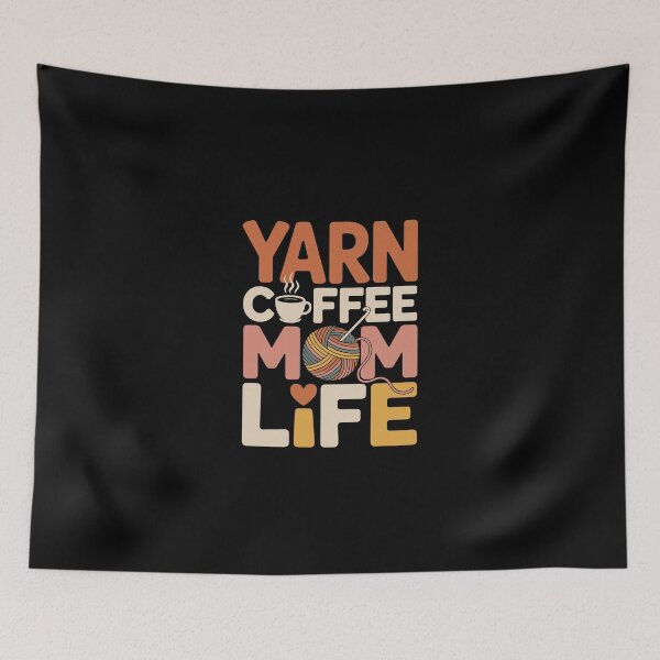 Item preview, Yarn Coffee Mom Life designed and sold by jkrphoto.