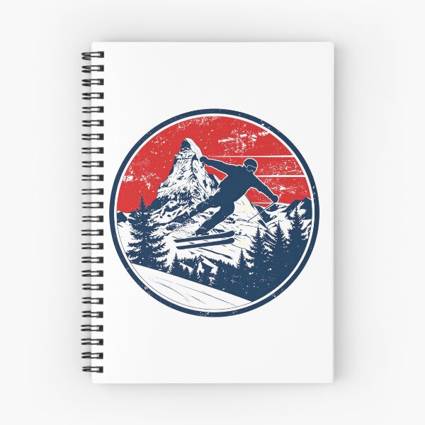 Item preview, Vintage Retro Skier Badge Alpine Mountain Print designed and sold by Savoie & Co.