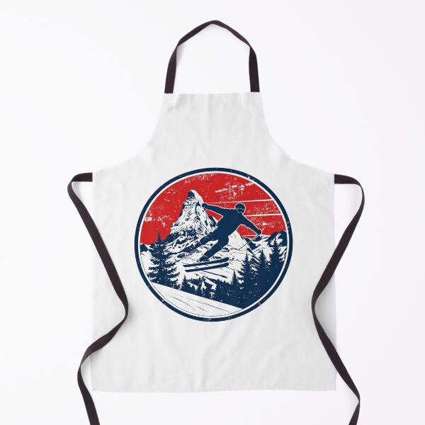Item preview, Vintage Retro Skier Badge Alpine Mountain Print designed and sold by Savoie & Co.