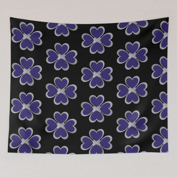 Item preview, Pendant dark blue clover print designed and sold by YaroshMaria.