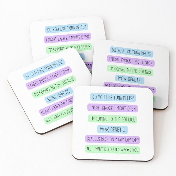Item preview, Heated Rivalry Romantic Quotes Sticker Set - Ilya Rozanov Shane Hollander Quotes, Hollanov designed and sold by RosefinchArt.
