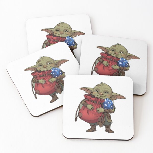 Item preview, Cute Fantasy Dice Goblin Hugging Velvet Dice Pouch designed and sold by pumsquare.