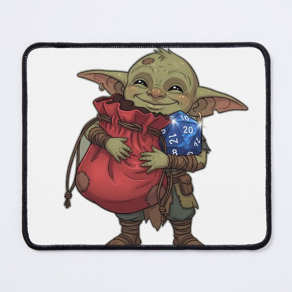 Item preview, Cute Fantasy Dice Goblin Hugging Velvet Dice Pouch designed and sold by pumsquare.