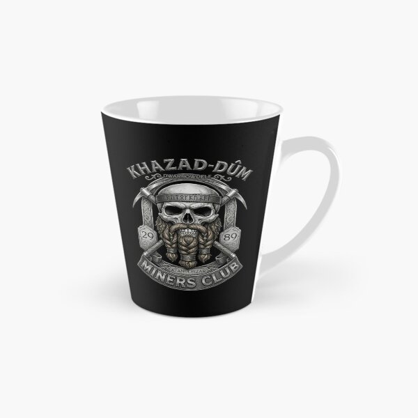 Item preview, Khazad-dûm Miners Club - Epic Fantasy Dwarf Skull Emblem designed and sold by Arcaucil.