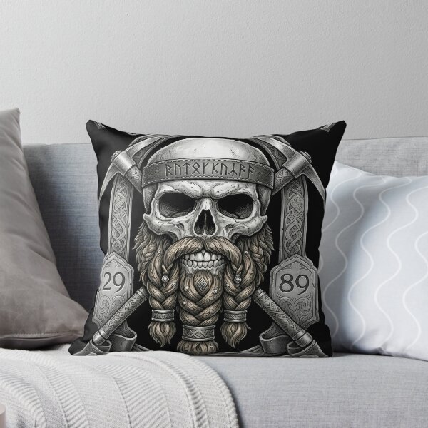 Item preview, Khazad-dûm Miners Club - Epic Fantasy Dwarf Skull Emblem designed and sold by Arcaucil.
