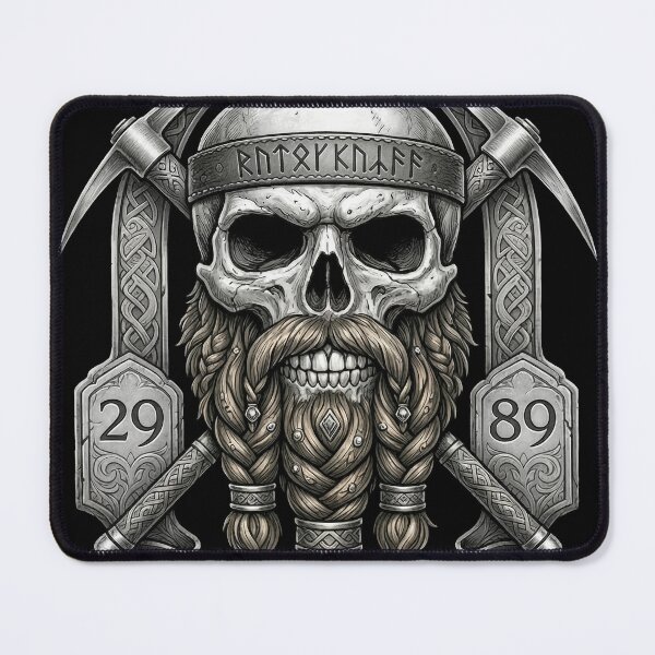 Item preview, Khazad-dûm Miners Club - Epic Fantasy Dwarf Skull Emblem designed and sold by Arcaucil.