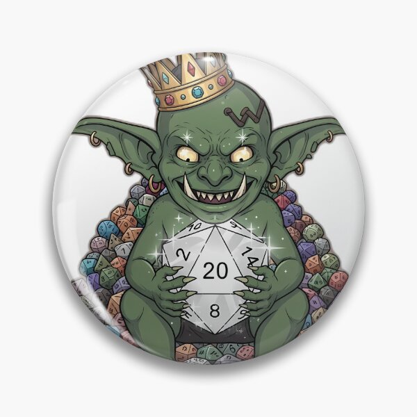 Item preview, Tiny Dice Hoarder Goblin with Crown designed and sold by pumsquare.