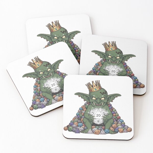 Item preview, Tiny Dice Hoarder Goblin with Crown designed and sold by pumsquare.