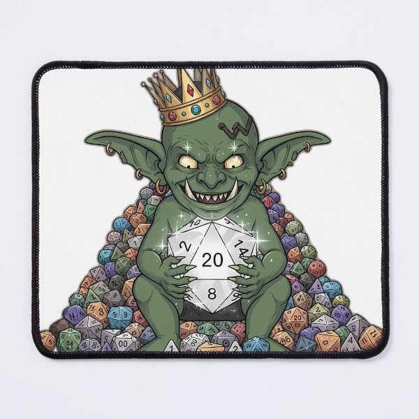 Item preview, Tiny Dice Hoarder Goblin with Crown designed and sold by pumsquare.