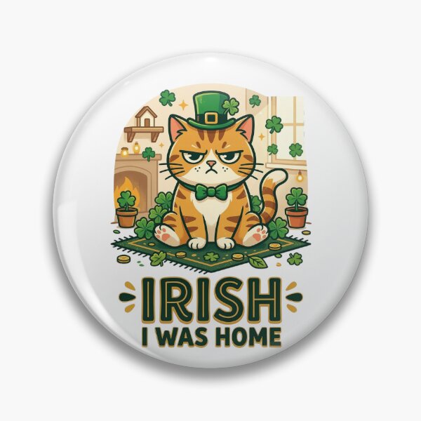 Item preview, Irish I Was Home – Funny Introvert St Patrick’s Day Cat Design designed and sold by MoodFit2026.